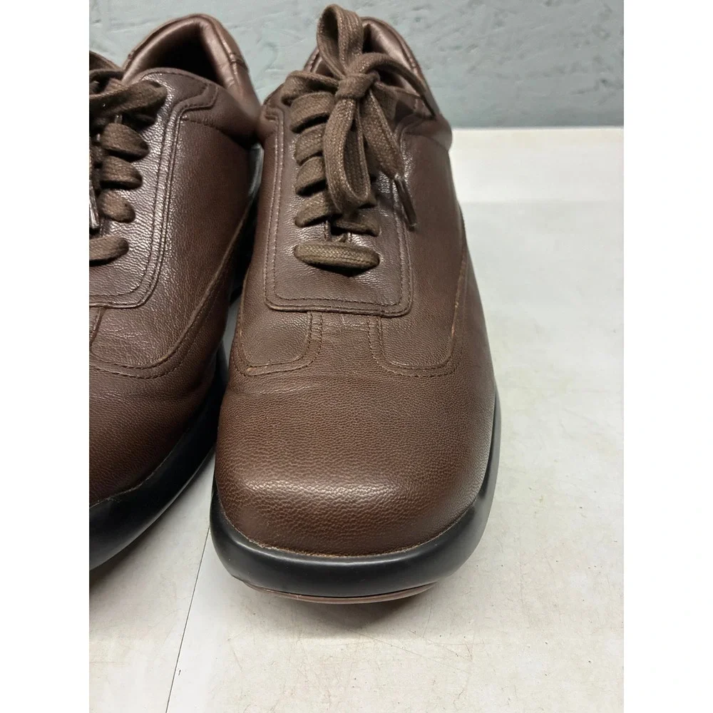 Cole Haan Nike Air Oxford Sneakers Mens 7 Brown Leather C08506 Comfort Casual